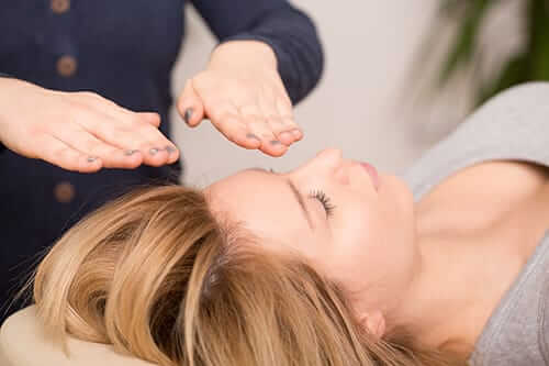 woman participating at a holistic therapy center