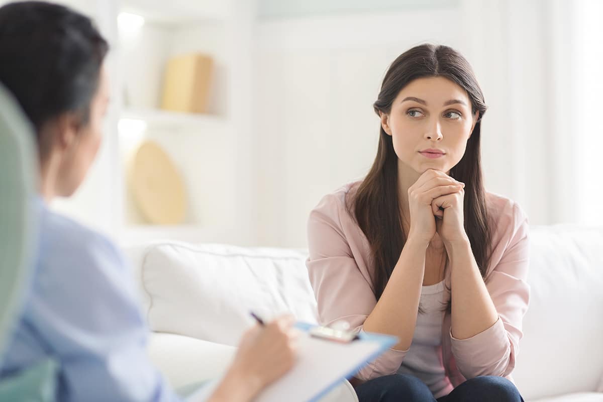 woman learning about evidence based practices