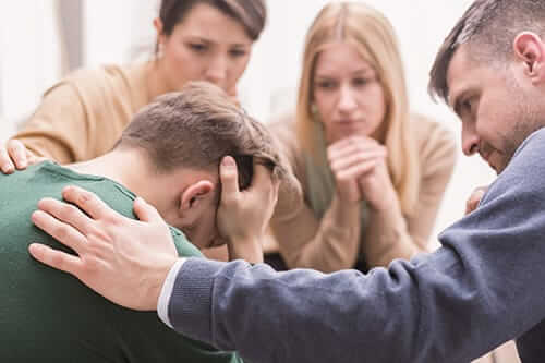 group after they learned how to stage an intervention for their friend