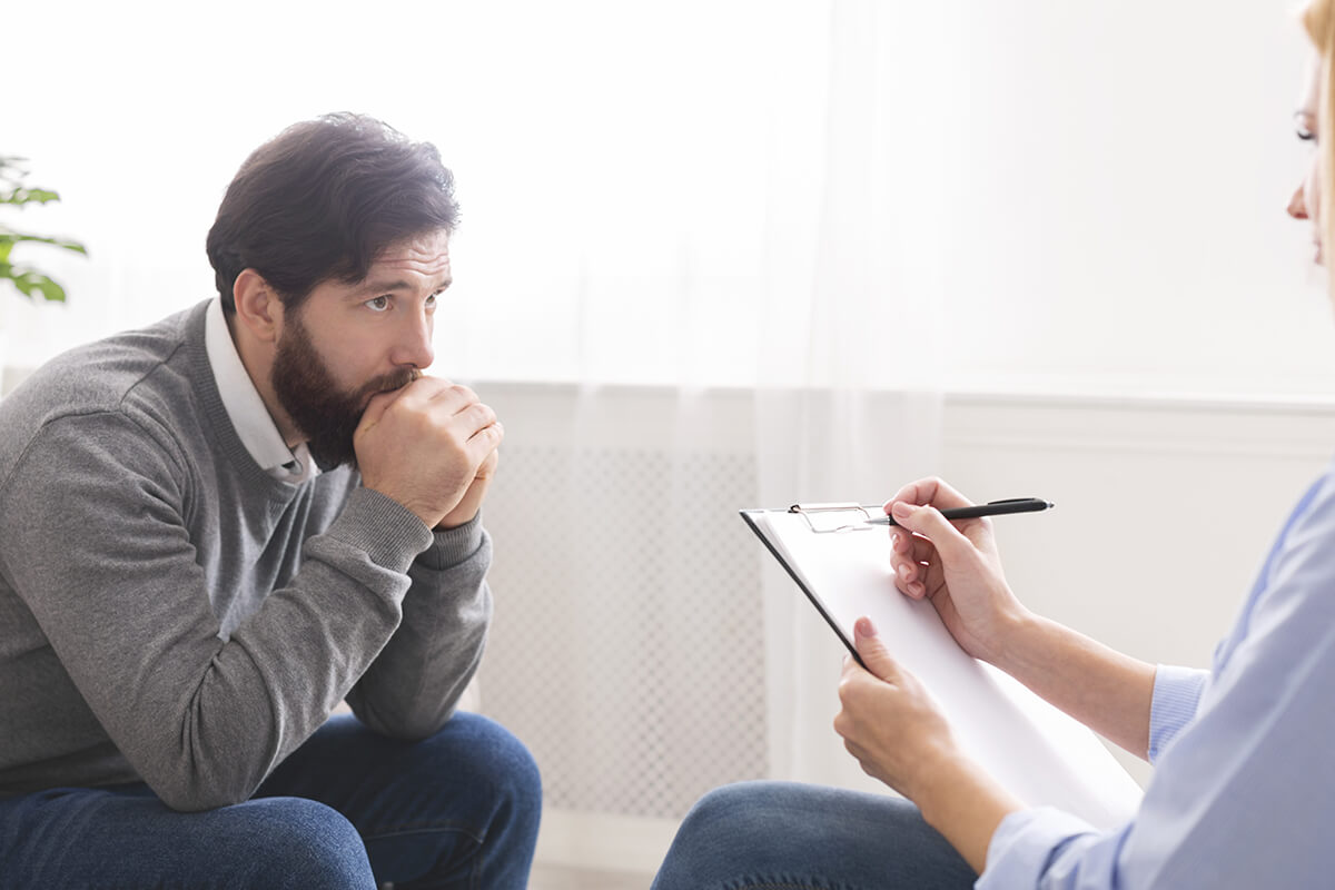 nervous man asking What Is THC