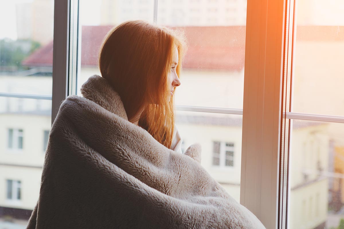 Woman realizing quitting drugs cold turkey is hard