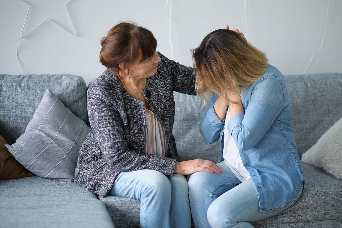 Woman displaying signs of marijuana addiction