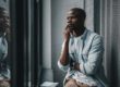 Man thinking about meth addiction treatment