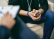 Two people discuss tips for relapse prevention
