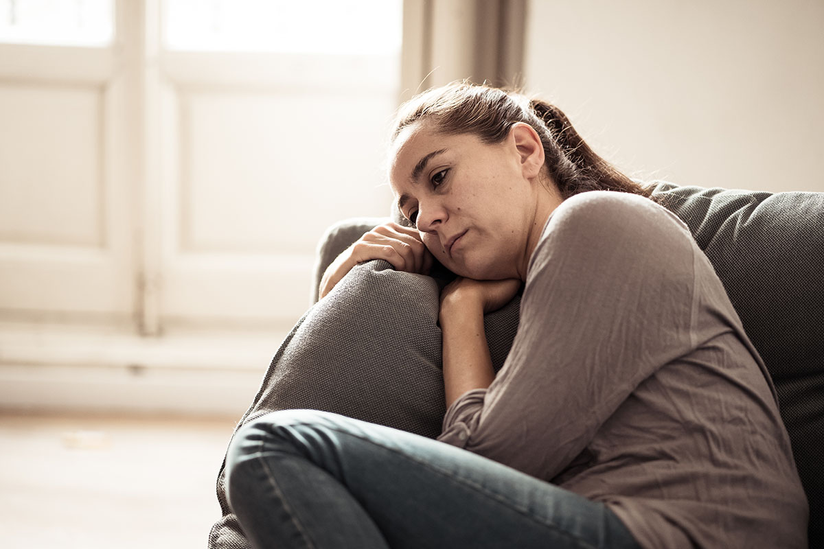 A woman displaying signs of heroin use