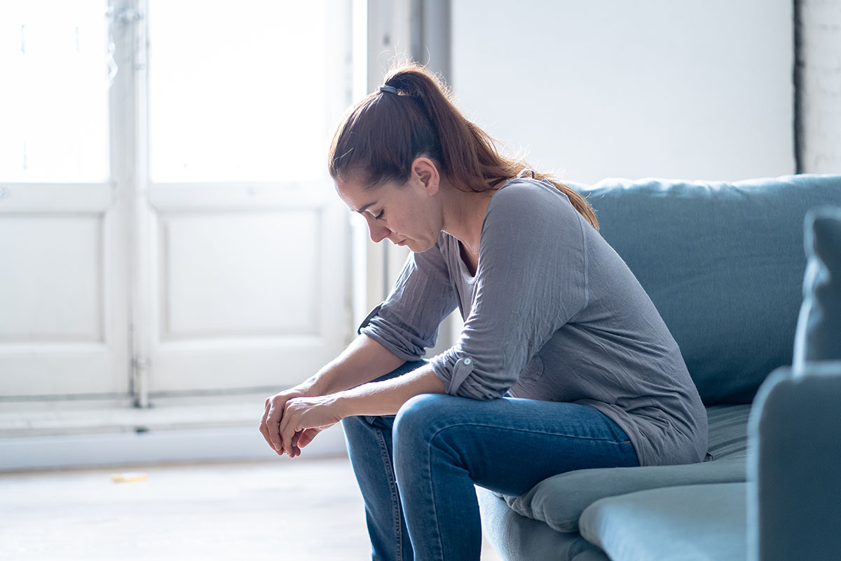 Woman exhibiting the signs of meth use